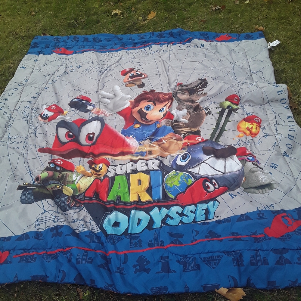 Super Mario Odyssy Adventure Quilt/Comforter Twin